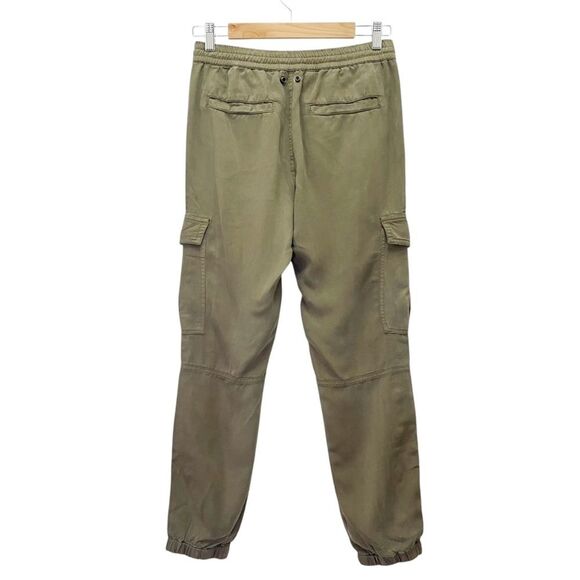 Pam & Gela x Revolve Snap Leg Cargo Crop Jogger Pants in Army Green Size P |  XS - Picture 3 of 13
